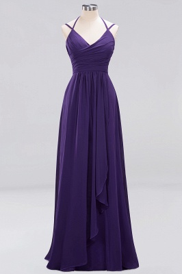 A-line Chiffon Spaghetti Straps Sleeveless Ruffles Floor-Length Bridesmaid Dresses_11