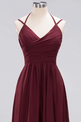 A-line Chiffon Spaghetti Straps Sleeveless Ruffles Floor-Length Bridesmaid Dresses_29