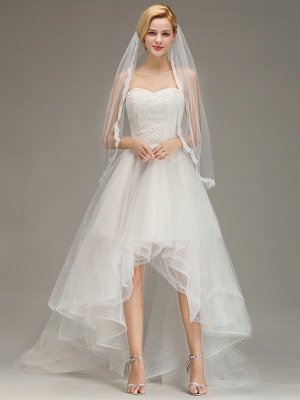 Dentelle une couche voile de mariée avec peigne voile de mariée en tulle_3