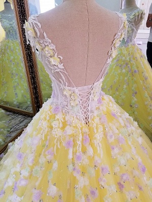 Superbe robe de soirée de perles avec appliques_6