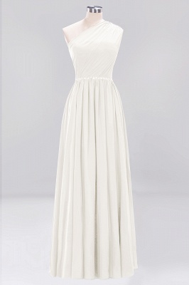 Elegant A-Line Burgundy Chiffon One-Shoulder Sleeveless Ruffles Floor-Length Bridesmaid Dresses with Beadings_2