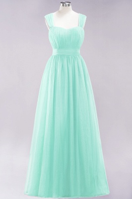 Chiffon Sweetheart Straps Sleeves Floor-Length Bridesmaid Dresses with Ruffles_34