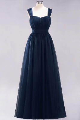 Chiffon Sweetheart Straps Sleeves Floor-Length Bridesmaid Dresses with Ruffles_27