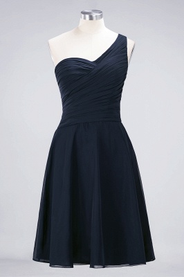 Elegant Princess Chiffon One-Shoulder Sweetheart Sleeveless Knee-Length Bridesmaid Dress with Ruffles_27