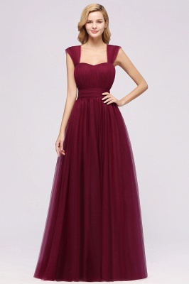 Chiffon Sweetheart Straps Sleeves Floor-Length Bridesmaid Dresses with Ruffles_35