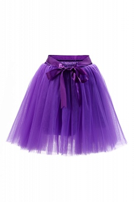 Amazing Tulle Short Mini Ball-Gown Skirts | Elastic Women's Skirts_17