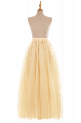 Glamorous A-line Floor-Length Skirt | Elastic Women's Skirts_8