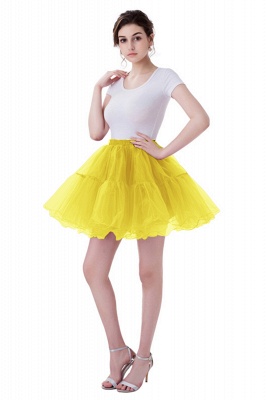 Brilliant Tulle Mini Short A-line Skirts | Elastic Women's Skirts_6