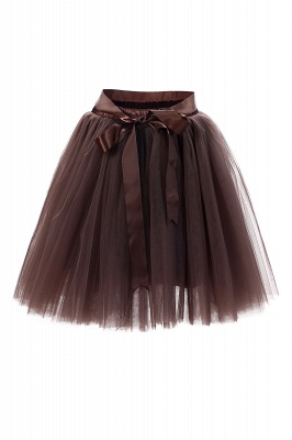 Amazing Tulle Short Mini Ball-Gown Skirts | Elastic Women's Skirts_7