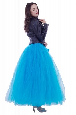 Fascinating Tulle Floor-Length Ball-Gown Skirts | Elastic Women's Skirts_11