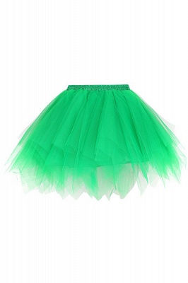 Charming Tulle Short A-line Mini Skirts | Elastic Women's Skirts_12