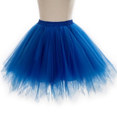 Charming Tulle Short A-line Mini Skirts | Elastic Women's Skirts_18