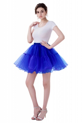 Brilliant Tulle Mini Short A-line Skirts | Elastic Women's Skirts