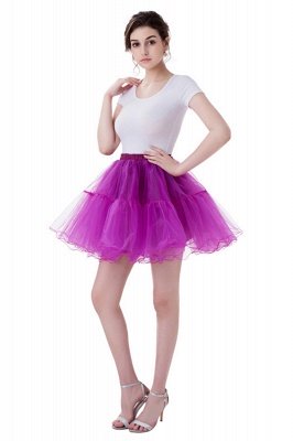 Brilliant Tulle Mini Short A-line Skirts | Elastic Women's Skirts_9