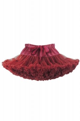 Merveilleuse jupe en tulle mini ligne | Jupes élastiques bowknot femmes_6