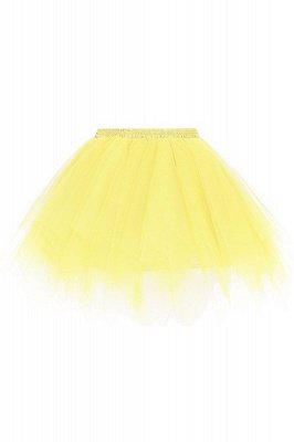 Charming Tulle Short A-line Mini Skirts | Elastic Women's Skirts_8