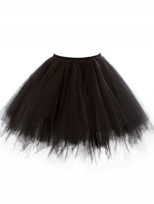 Charming Tulle Short A-line Mini Skirts | Elastic Women's Skirts_11