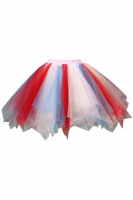 Charming Tulle Short A-line Mini Skirts | Elastic Women's Skirts_14