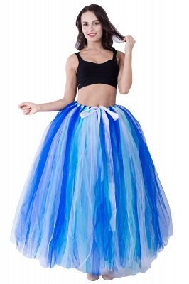 Fascinating Tulle Floor-Length Ball-Gown Skirts | Elastic Women's Skirts_1