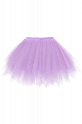 Charming Tulle Short A-line Mini Skirts | Elastic Women's Skirts_15