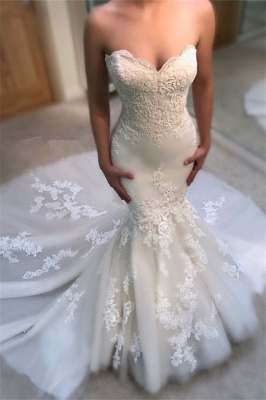 Modest Sweetheart Mermaid Wedding Dresses | Bridal Dress_2