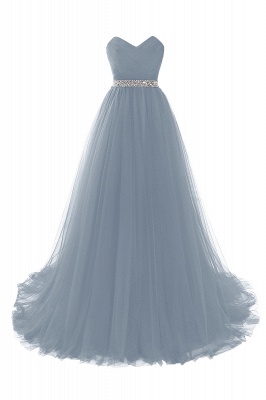 ANGELINA | A-ligne Sweetheart Bourgogne Tulle Robe de bal avec des perles_8