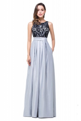 ELLIE | A-line Floor-length Crew Chiffon Lace Bridesmaid Dresses_1