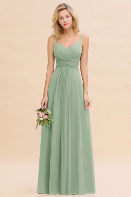 Elegant Sleeveless Ruffle Chiffon Bridesmaid Dress Affordable Backless Long Wedding Party Dress_6