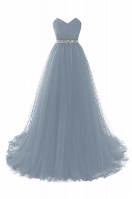 ANGELINA | A-Linie Schatz Burgund Tulle Abendkleid mit Perlen_8