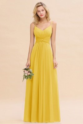 Elegant Sleeveless Ruffle Chiffon Bridesmaid Dress Affordable Backless Long Wedding Party Dress_3