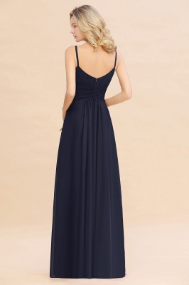 Elegant Sleeveless Ruffle Chiffon Bridesmaid Dress Affordable Backless Long Wedding Party Dress_9