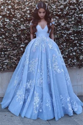 Lace Elegant Floor-Length Off-the-shoulder Evening Dress_2