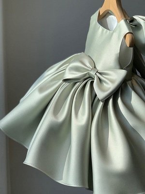 Robe de bal princesse en satin, mini robes de demoiselle d'honneur pour fête de mariage