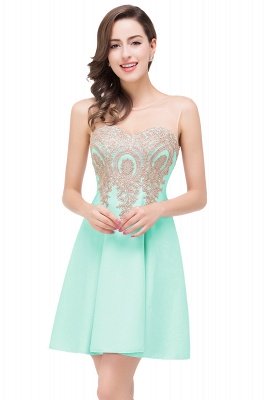 ESTHER | A-line Sleeveless Chiffon Short Prom Dresses with Appliques_5