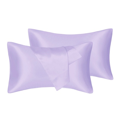 Satin Pillowcase 2 Pack for Hair and Skin Silk Pillowcase-Slip Cooling Satin Pillow Covers with Envelope Closure_6