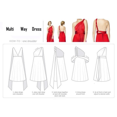 Convertible Dress  Bridesmaid Dress Multi-way Twist Wrap Dress_21