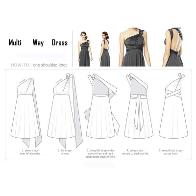 Convertible Dress  Bridesmaid Dress Multi-way Twist Wrap Dress_22