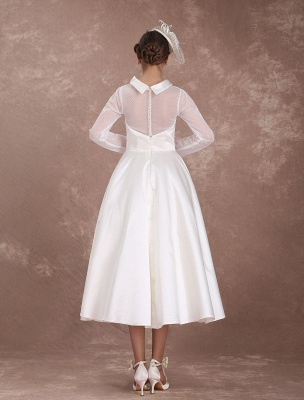 Wedding-Dresses-Short-1950'S-Vintage-Bridal-Dress-Long-Sleeve-Sweetheart-Neckline-Satin-Ivory-Rockabilly-Wedding-Dress-Exclusive_6