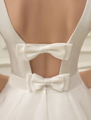 Short Wedding Dress Vintage Bridal Dress 1950’S Bateau Sleeveless Reception Bridal Gown Exclusive_7