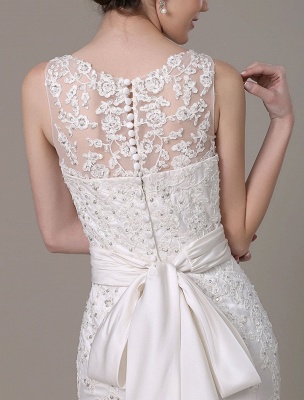 Mermaid Wedding Dresses With Elegant Detachable Lace Jacket Sweep Train(Veil Not Included) Exclusive_20