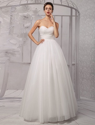 Robe de bal en tulle à épaules dénudées pour mariage avec une exclusivité en dentelle_7