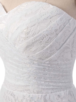 Robe de mariée sirène dentelle blanche ajustée et robe de mariée évasée chérie train bustier robe de mariée en queue de poisson avec ceinture en strass détachable_10