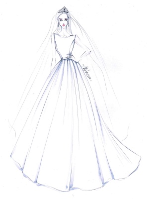 Vintage Wedding Dress 2021 A Line Bateau Neck Sleeveless Floor Length Satin Bridal Gown_6
