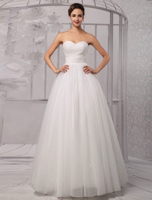 Robe de bal en tulle à épaules dénudées pour mariage avec une exclusivité en dentelle_5