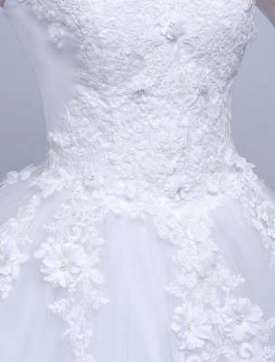 Robes de mariée princesse robe de bal à manches longues dentelle illusion ivoire longueur de plancher robe de mariée_7