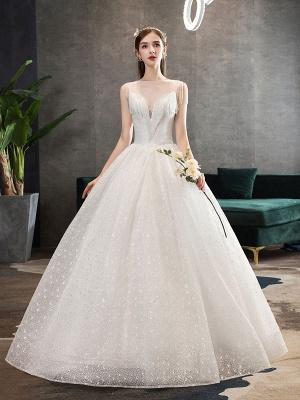 Princess-Wedding-Dresses-Ivory-Illusion-Neck-Beaded-Sleeveless-Floor-Length-Bridal-Gown_1