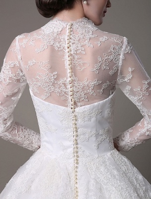 Kate Middleton Robe de mariée royale en dentelle vintage avec col en V et manches longues Exclusivité_4