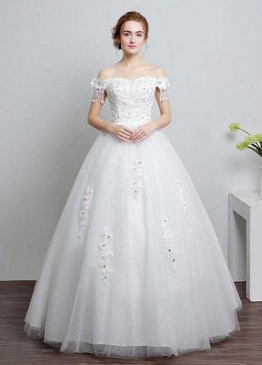 Elfenbein-Hochzeits-Kleid-Off-The-Shoulder-Spitze-Ballkleid-Perlen-Boden-Länge-Brautkleid-Mit-Strass_1