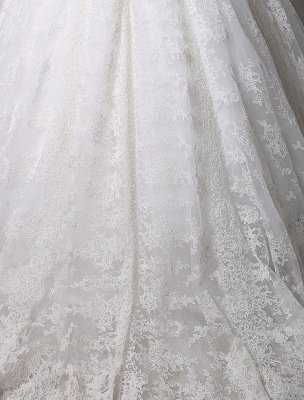 Kate Middleton Royal Wedding Dress Vintage Lace With V-Neck And Long Sleeves Exclusive_10