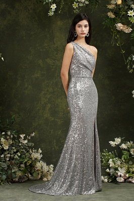 Sparkly Pailletten Mermaid Prom Dress One-Shoulder-Side-Slit-Abend-Party-Kleid_6